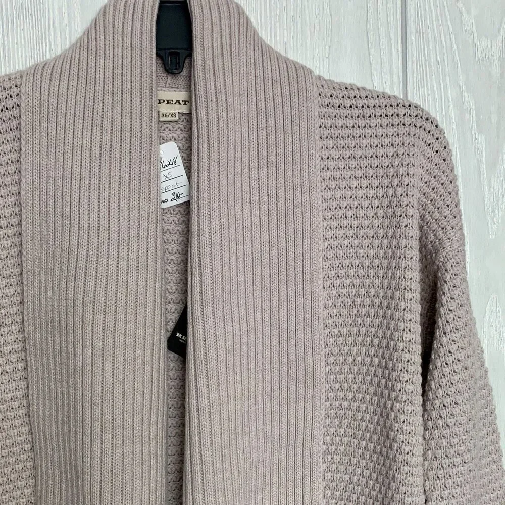 Repeat Cream Cardigan Merino Wool Size XS NWT